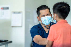 doctor with patient